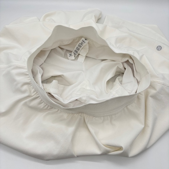 New Without Tag Lululemon Narrow Waistband Tennis Skirt- White Size 6 - Picture 14 of 15